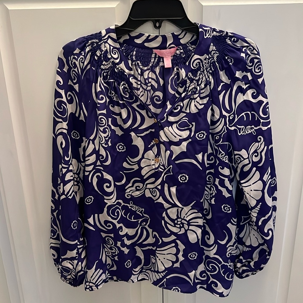 Lilly Pulitzer Elsa Tide Pools Size XS Spectrum Blue